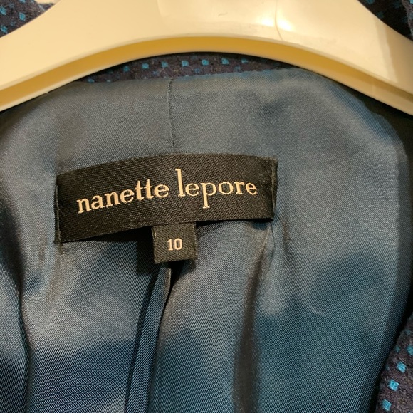 Blazer with leather trim by Nanette Lepore - Picture 6 of 6